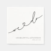 Wir machen ein elegantes Probe Dinner Napkins Serviette (Vorderseite)