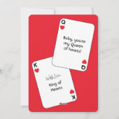 Wir machen ein großes Foto zum Valentinstag Feiertagskarte (Rückseite)