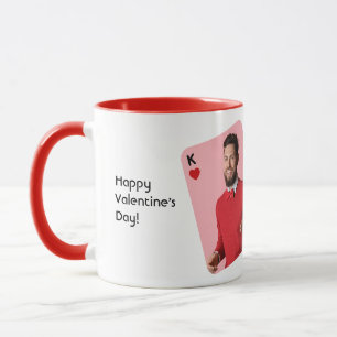 Wir machen ein großes Foto zum Valentinstag Tasse