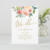 Wir machen ein Hochzeitsprogramm für goldene Wasse Programm (Stehend Vorderseite)