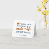 Wir machen ein Leben durch, was wir Karte geben (Gelbe Blume)