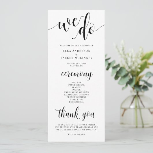 Wir machen ein Programm für Hochzeiten (Stehend Vorderseite)