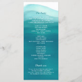 Wir machen eine Aquamarine Ombre Wasserfarbenwelle Programm (Rückseite)