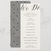 Wir machen eine geometrische klassische Hochzeit m Programm (Vorne/Hinten)