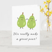 Wir machen eine große Birne Karte (Gelbe Blume)