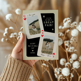 Wir machen eine große paarige König/Königin Foto V Feiertagskarte