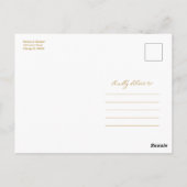 Wir machen eine Micro-Downsize-Hochzeitsankündigun Postkarte (Rückseite)