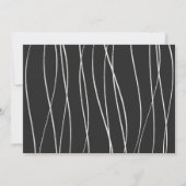 Wir machen eine moderne, einfache Schwarze Hochzei Einladung (Rückseite)