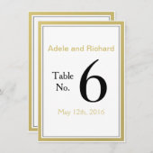 Wir machen eine moderne schicke Hochzeitsfeier-Tis Einladung (Vorne/Hinten)