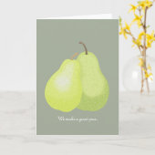 Wir machen eine tolle Birnen Grußkarte in Liebe Si Karte (Gelbe Blume)