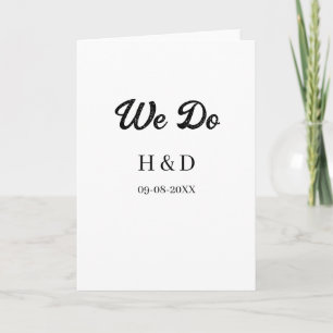 WIR MACHEN EINEN EINFACHEN HOCHZEITSTAG MIT DEM NA KARTE
