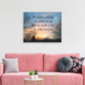 WIR MACHEN EINEN LEBENDEN CHURCHILL WRAPPED CANVAS LEINWANDDRUCK (Insitu (Wohnzimmer))