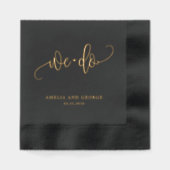 Wir machen einen schönen kalligraphischen Film Hoc Servietten Mit Folie (Vorderseite)