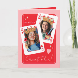 Wir machen einen tollen lesbischen Foto-Valentinst Karte