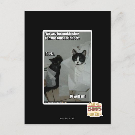 Wir machen einfach alles auf postkarte (Vorderseite)