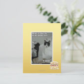 Wir machen einfach alles auf postkarte (Stehend Vorderseite)