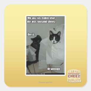 Wir machen einfach alles auf quadratischer aufkleber