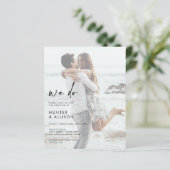 Wir machen Einladung zum Hochzeitsessen Foto (Stehend Vorderseite)