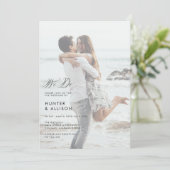 Wir machen Einladung zum Hochzeitsessen Foto (Stehend Vorderseite)