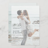 Wir machen Einladung zum Hochzeitsessen Foto (Vorne/Hinten)