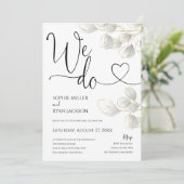 Wir machen Einladungen für Hochzeiten, wir machen (Stehend Vorderseite)