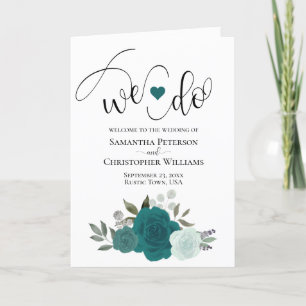 Wir machen elegante Aquamarin & Aqua Rose Boho Wed Programm