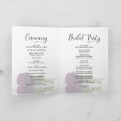 Wir machen elegante Lila Rose Pflaume Moderne Hoch Programm (Innenseite)