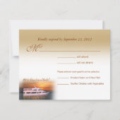 Wir machen es auf einer Yacht UAWG Response Card RSVP Karte (Vorderseite)