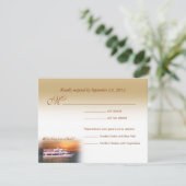 Wir machen es auf einer Yacht UAWG Response Card RSVP Karte (Stehend Vorderseite)