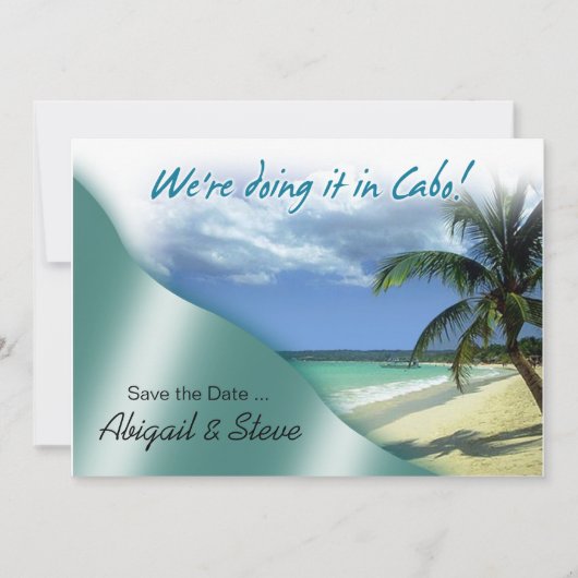 Wir machen es in Cabo! Datum vormerken Save The Date (Vorderseite)