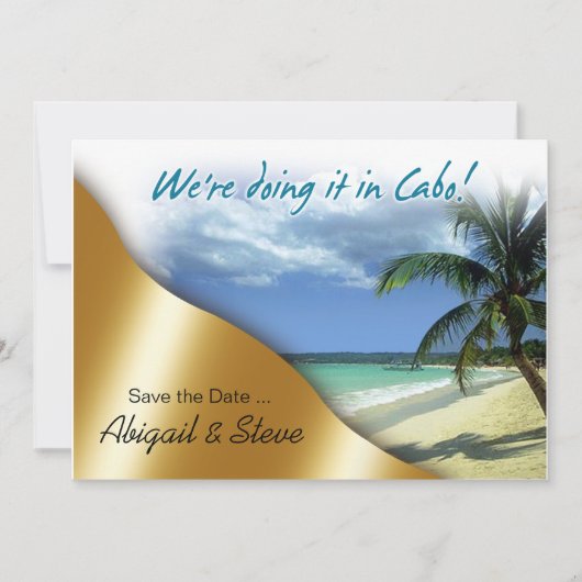 Wir machen es in Cabo! Save The Date (Vorderseite)