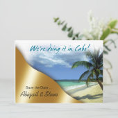 Wir machen es in Cabo! Save The Date (Stehend Vorderseite)