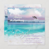 WIR MACHEN ES SCHÖN TROPISCHEN OZEAN SONNE EINLADUNG (Vorne/Hinten)