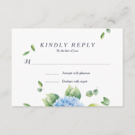 Wir machen Eucalyptus Hydrangea Garden RSVP Card