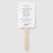 Wir machen Eukalyptus-Blätter Grünheiratsprogramme Fächer (Rückseite)