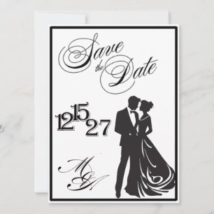 Wir machen formelle Save the Date Karten