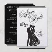 Wir machen formelle Save the Date Karten (Vorne/Hinten)