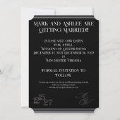 Wir machen formelle Save the Date Karten (Rückseite)