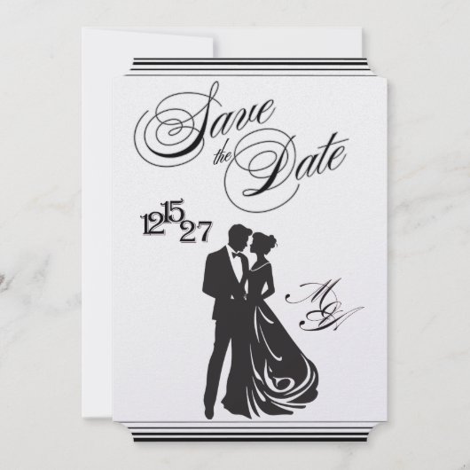 Wir machen formelle Save the Date Karten (Vorderseite)