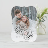 Wir machen Foto Hochzeit Einladung (Stehend Vorderseite)