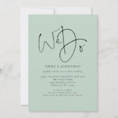 Wir machen Foto Overlay Skript QR-Codesatz Hochzei Einladung (Vorderseite)