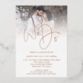 Wir machen Foto Script Overlay QR Code Hochfahren  Folieneinladung (Vorderseite)