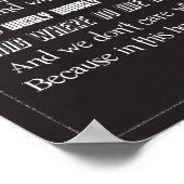 Wir machen Geek Poster - B/W (Ecke)