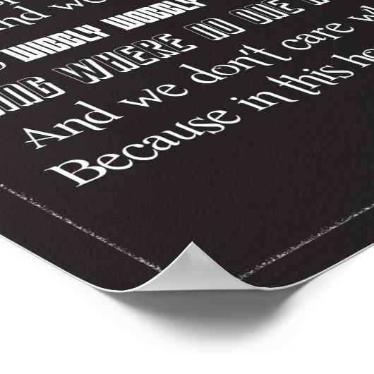 Wir machen Geek Poster - B/W (Ecke)