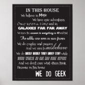 Wir machen Geek Poster - B/W (Vorne)