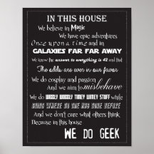 Wir machen Geek Poster - B/W