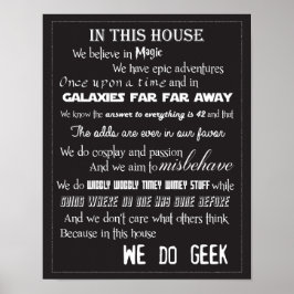Wir machen Geek Poster - B/W