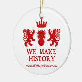 Wir machen Geschichte Keramikornament (Links)