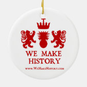 Wir machen Geschichte Keramikornament (Hinten)