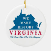 Wir machen Geschichte Virginia Keramikornament (Hinten)